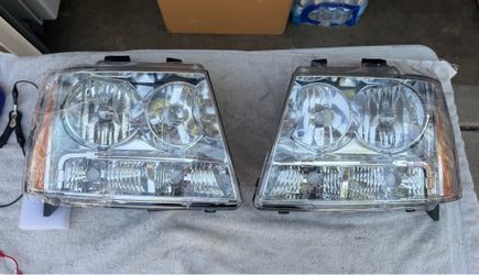 07-14  Chevy Tahoe Chrome Amber Headlights