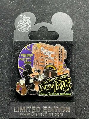 Disney Pin - DLR Friday the 13th 2009 Twilight Zone Tower Terror Mickey 68391 LE