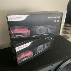 American Bass Car Audio Car Stereo Speakers 5 1/4 Inch High Quality Symphony Series . Cheap New 