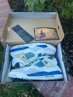 2006 Air Jordan 4 Retro Military Blue Sneakers