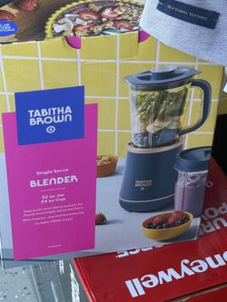 Personal Blender with Travel Cup - Tabitha Brown For Target: Teal, Stainless Steel Blades, 700W, Dishwasher-Safe