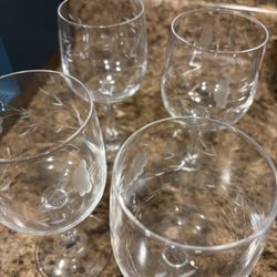 Princess House Vintage Wine Glasses