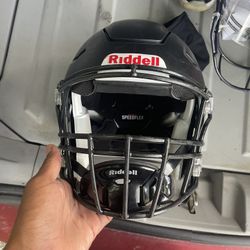 Black large Speed flex Football Helmet