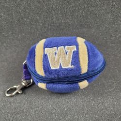 UW Huskies Football Bear Plush Keychain