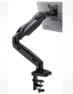 Single Arm Monitor Stand Black Tilt & Rotate 15-27" Wide Screen