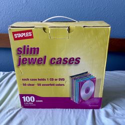 86 Slim jewel CD/DVD cases (new)