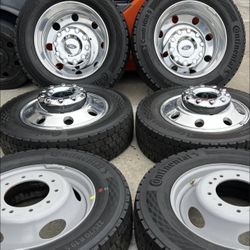 2024 Set 19.5" Ford F-450 Dually Dully F-550 Wheels Rims Tires F450 F550 OEM 10x225