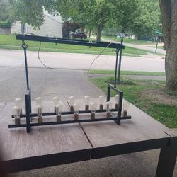 Table  With Extender For Sale.. Light Fixture For Sale As Well 