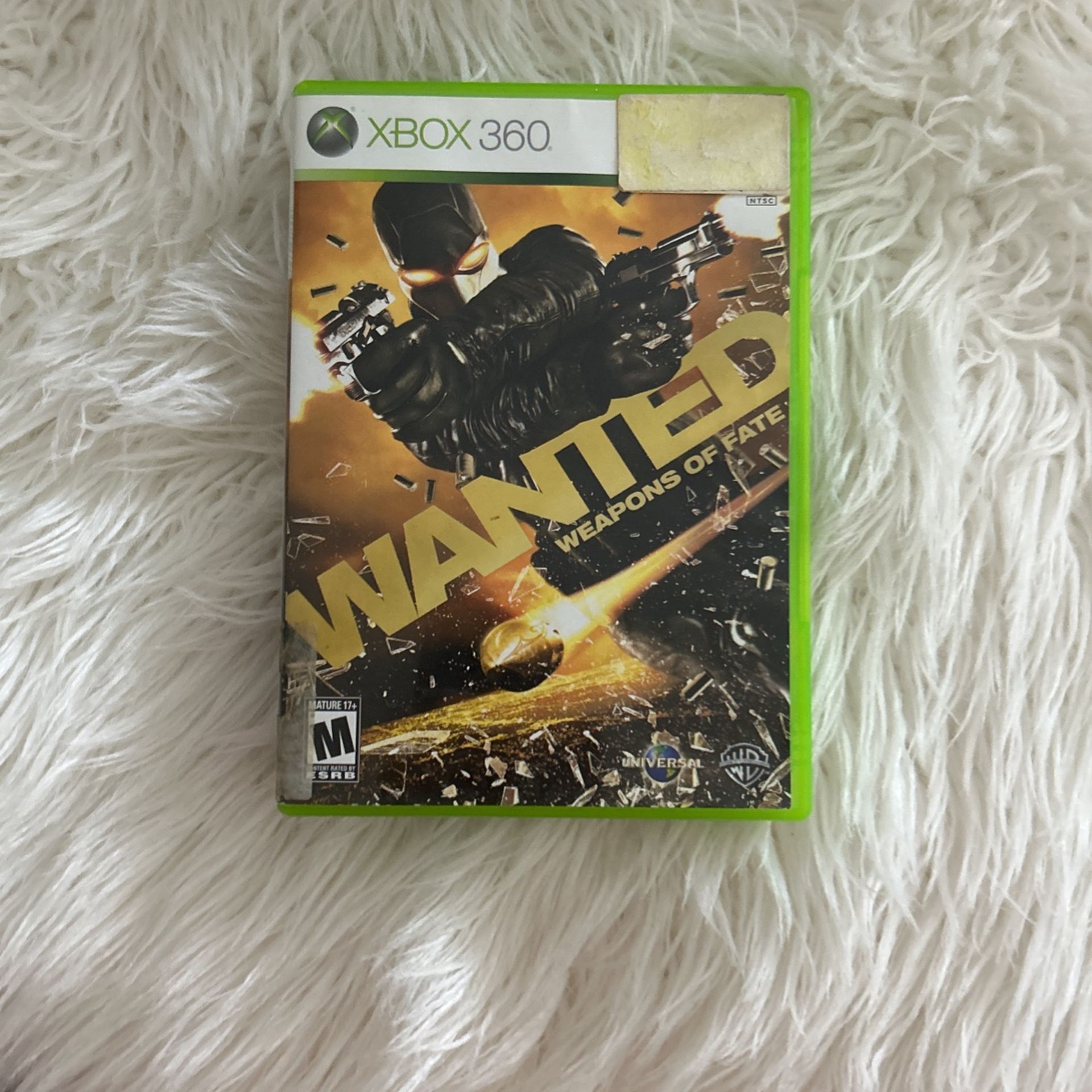 Wanted Weapon Of Fate , XBOX ONE , And XBOX 360 game .