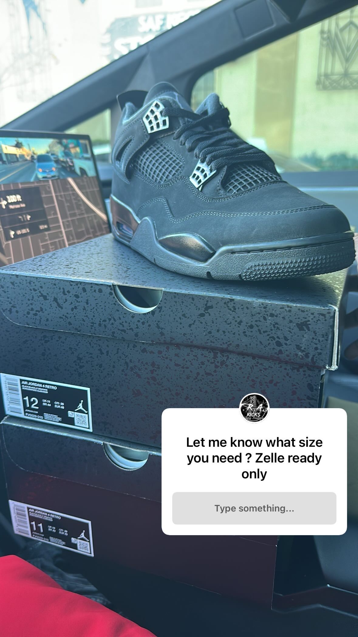 New Jordan 4s Black Cat With Receipt Size 11 12