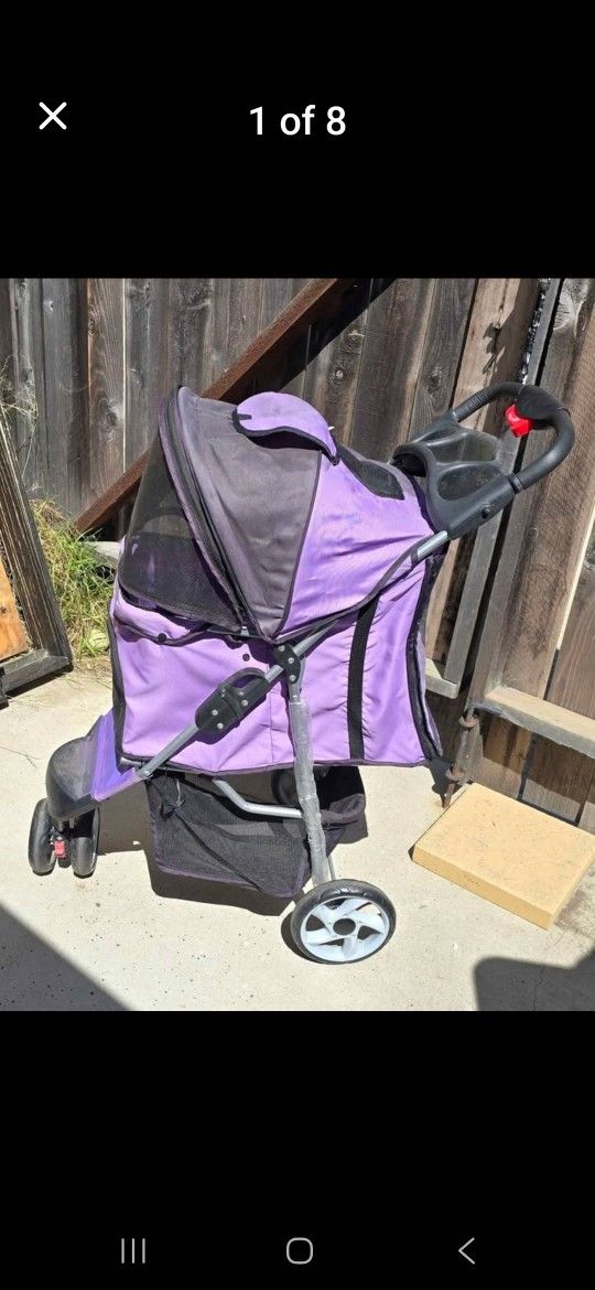 STROLLER DOG PURPLE