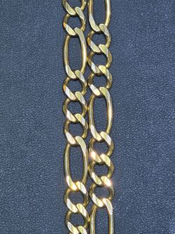 *On Sale* 10kt YG Figaro Necklace. 20", 31.5g, 7mm, Solid. ASK FOR RYAN.