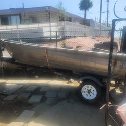 14ft Aluminum  Fishing Boat With Trailor