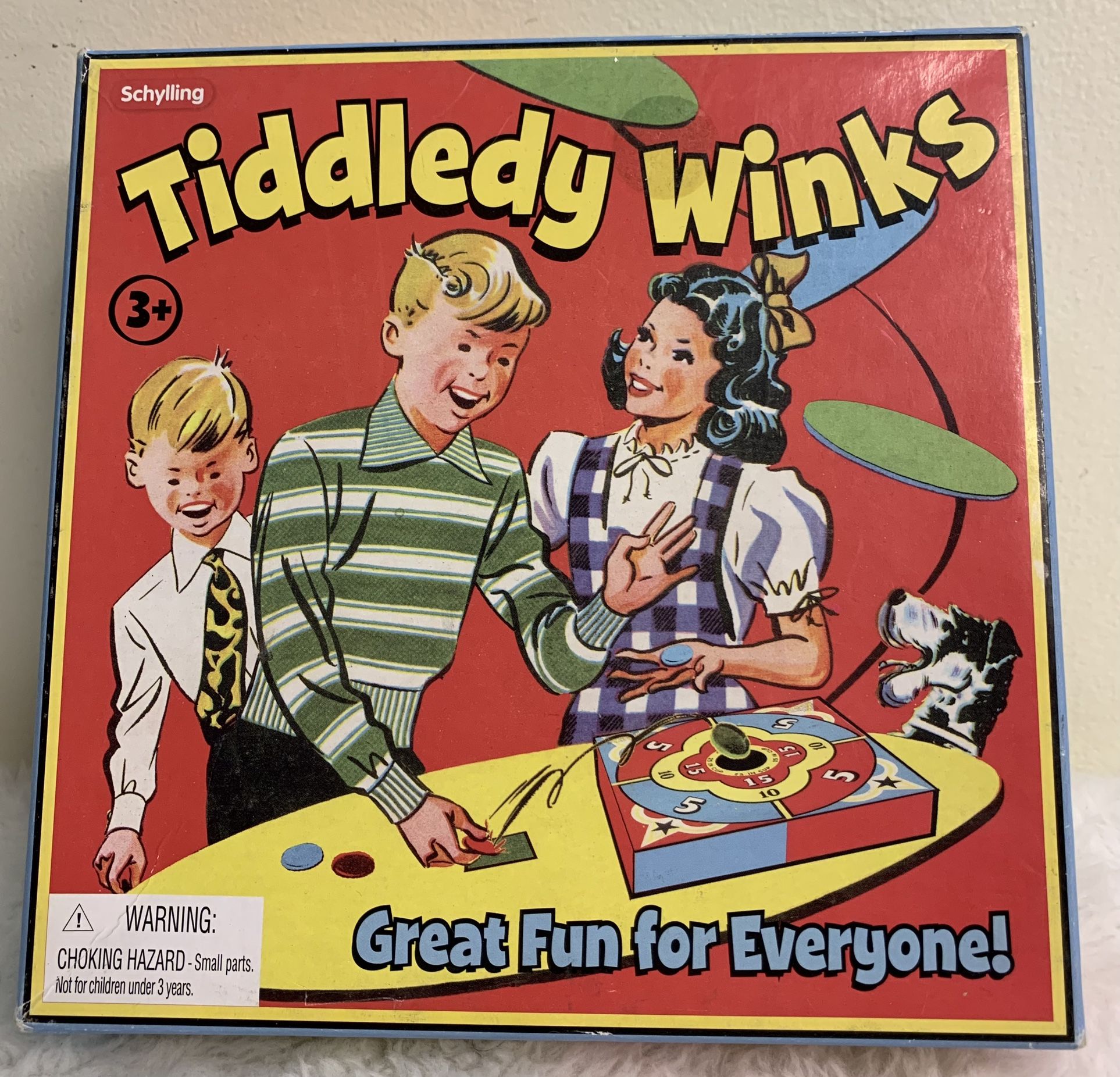New Schylling Tiddledy Winks classic family Board Game