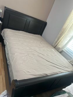 Queen Bed Frame with Mattress