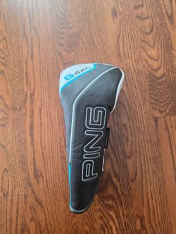 PING G440 Hybrid Headcover Black and White Faux Leather with Blue Accents