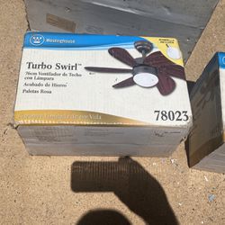 Brand new inbox, ceiling fan with light