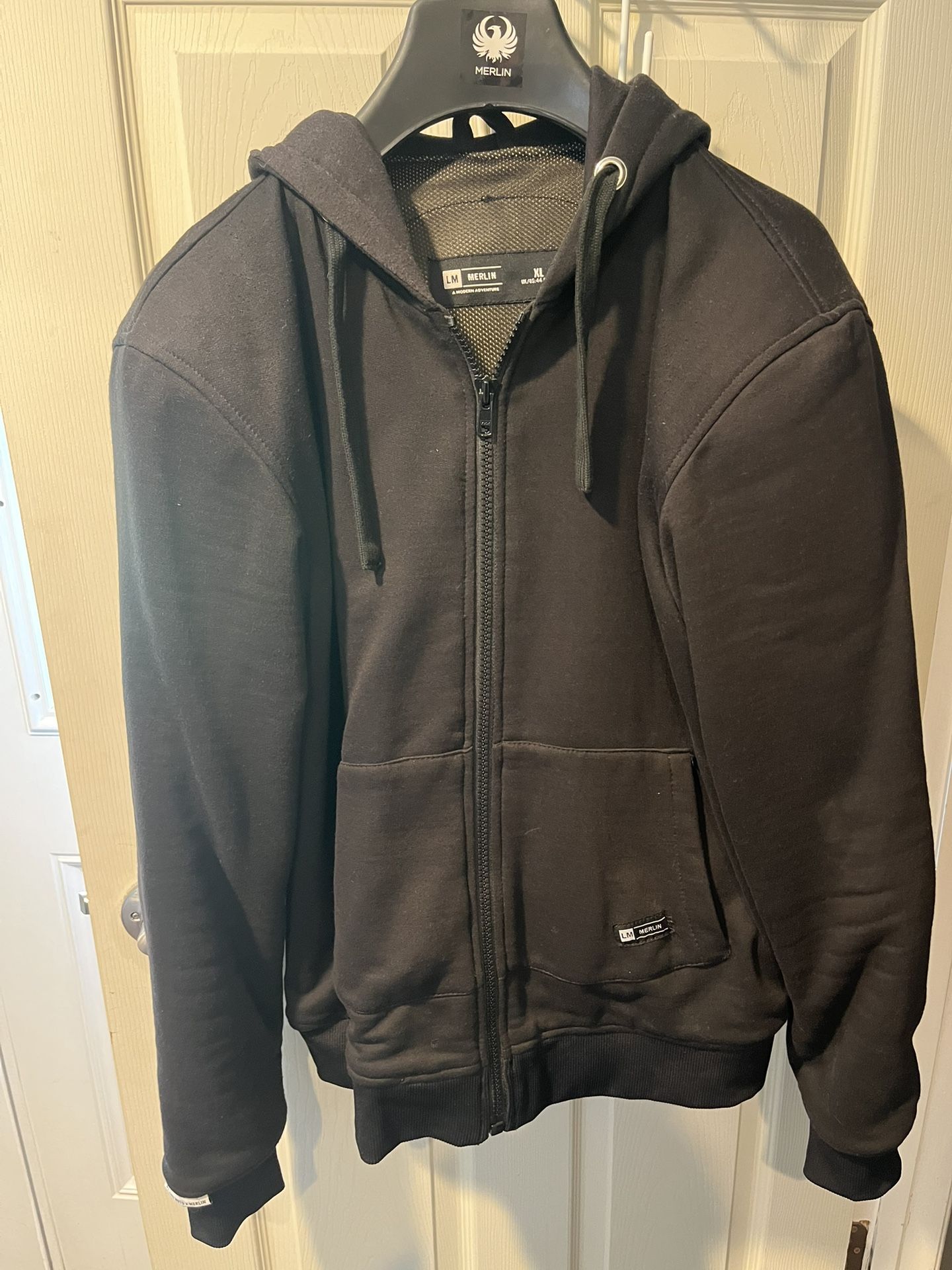 Merlin Hamlin Motorcycle Jacket Black Hoodie XL Mens