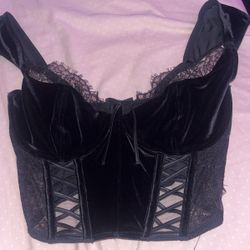 Victoria Secret Velvet Corset 
