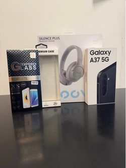 Samsung Galaxy A37 With Case, Screen Protector & Select Plus Proove Headset!