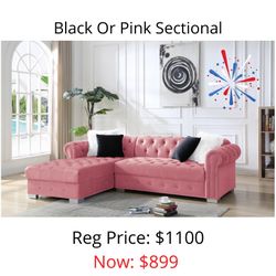 New Pink Sectional, Cash Deal! Text Me Today, Low Quantities