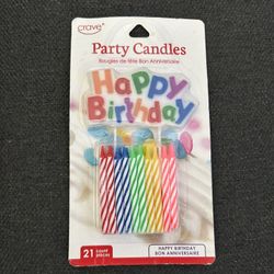 🎂 Happy Birthday Party Candles 21 Pieces🥳
