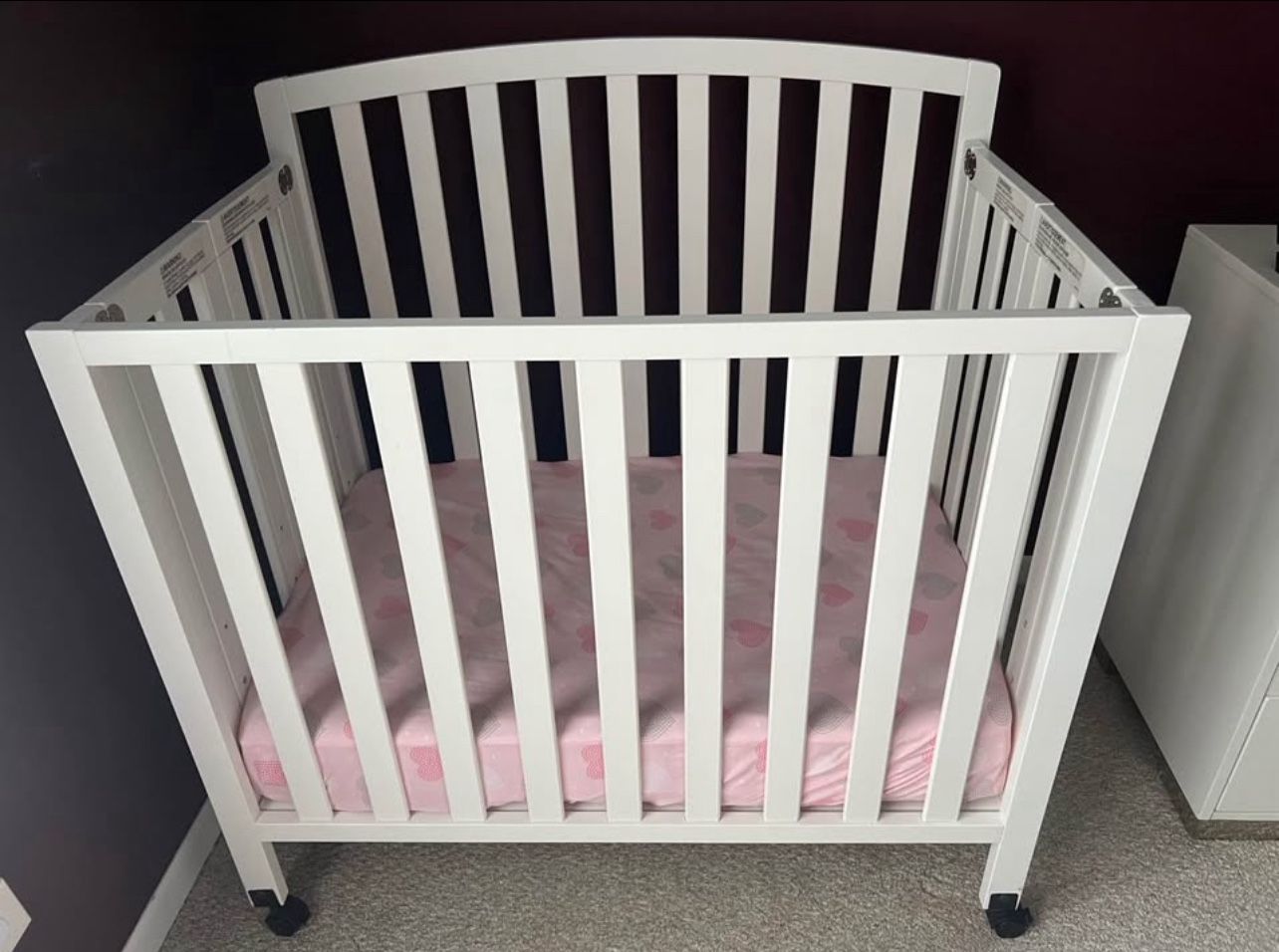 Foldable Crib Da Vinci Dylan And Mattress