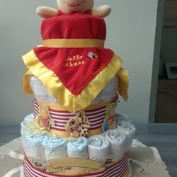 Winnie The Pooh Diaper Cake