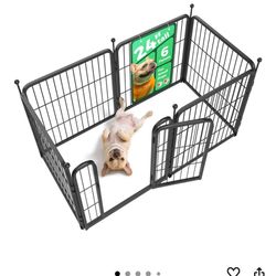 FXW Rollick Unleashed Dog Playpen for Indoor, Yard, RV Camping, 24 inch 6 Panels for Small and Puppy Dogs Patented