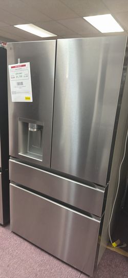 LG 29 Cu. Ft. Smart Standard-Depth Max 4-Door French Door Refrigerator with Full-Convert Drawer