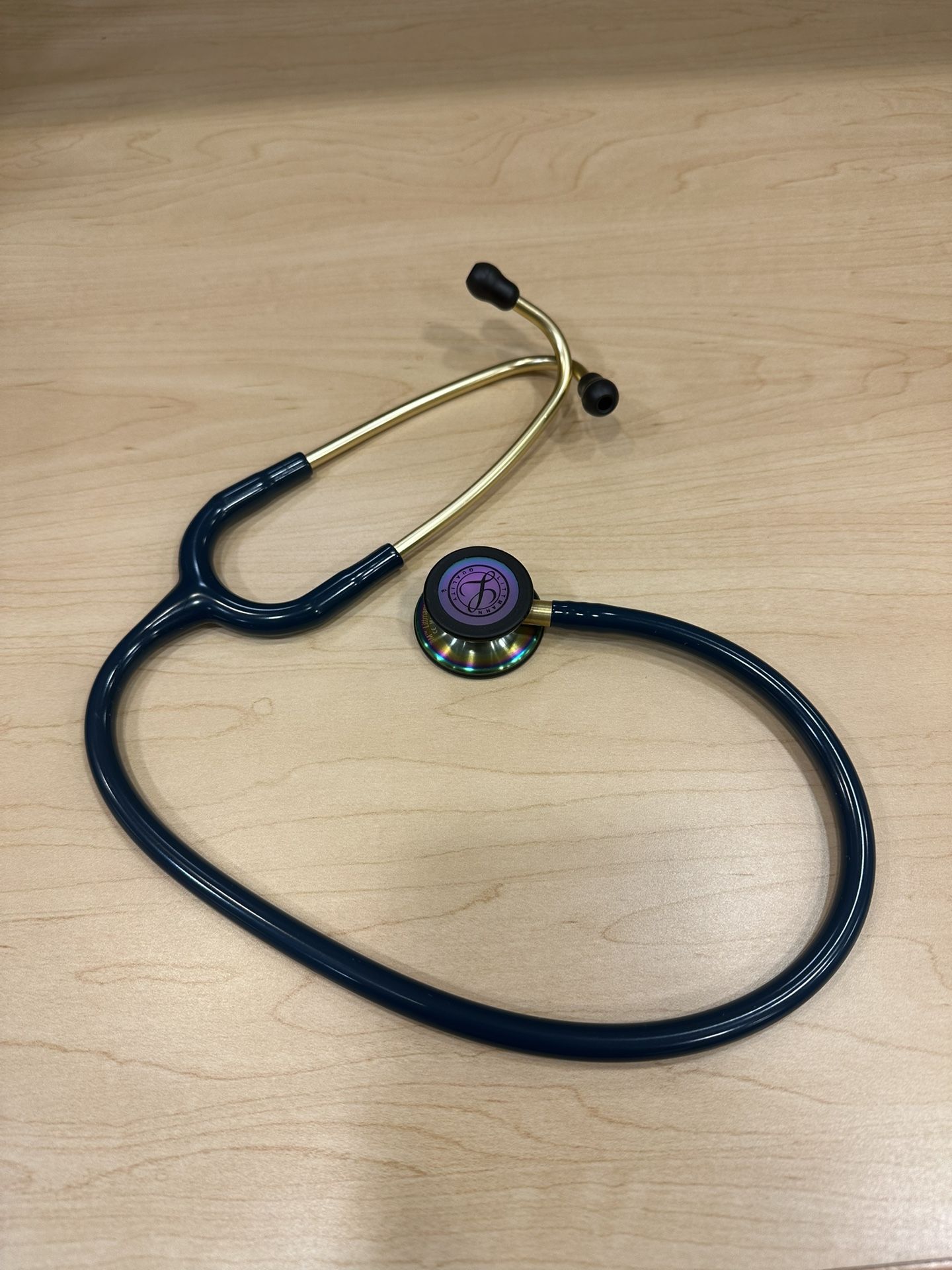 Littmann teal/gold stethoscope LIKE NEW (hardly used)