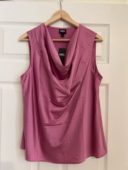 INC International Concepts Cowl Neck Sleeveless Top