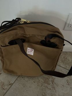 Filson Canvas Zip Top Tote Bag