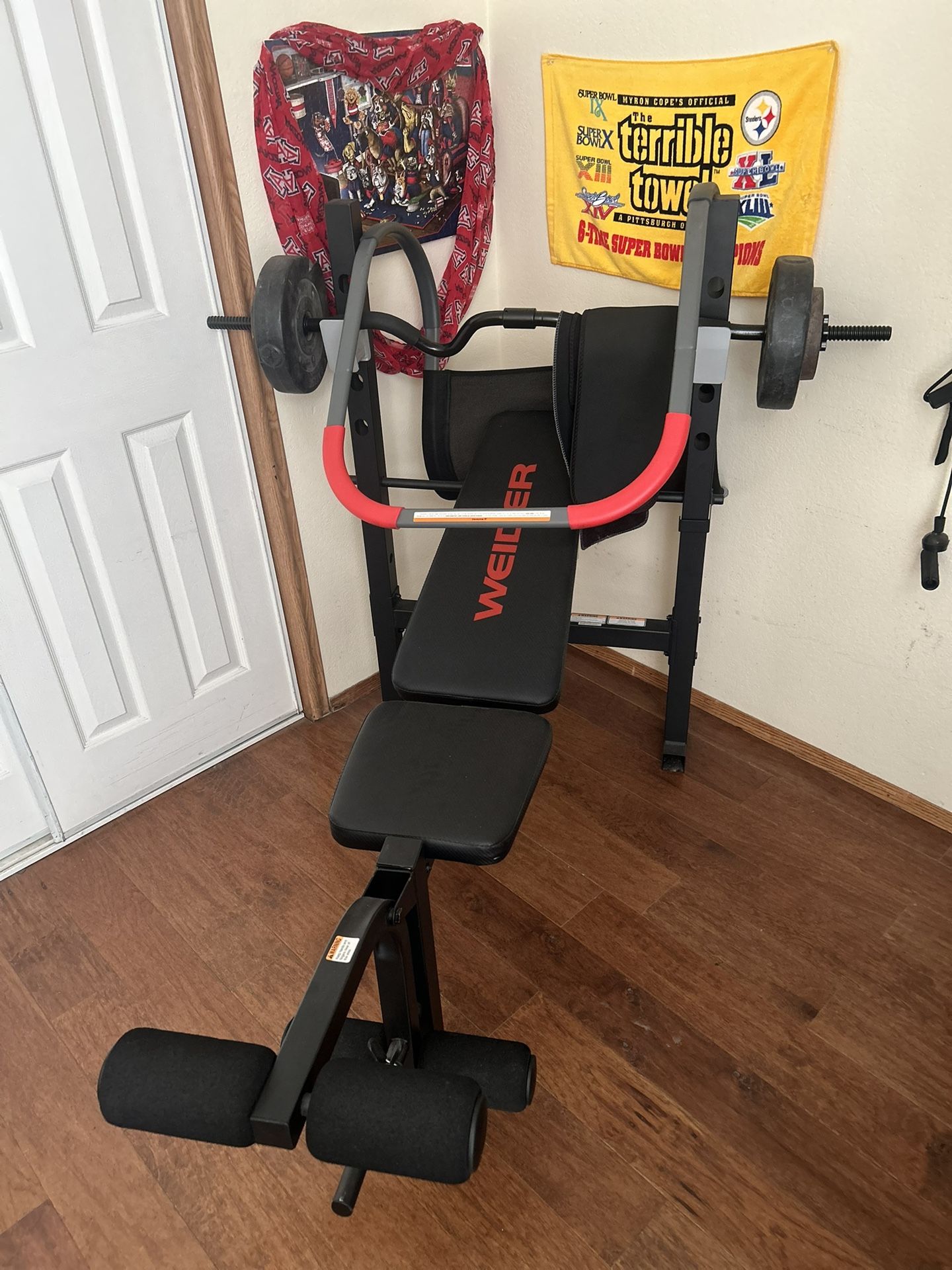 Weider Legacy Standard Bench and Rack, 410 Lb. Total Weight Capacity