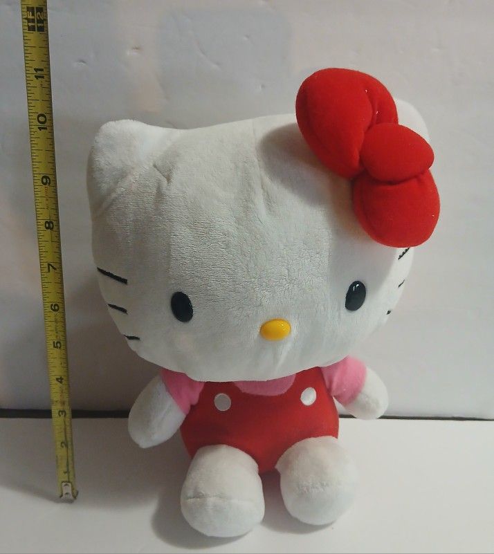 Hello Kitty Sanrio Mediumlarge Plushie Red Dress Pink Shirt
