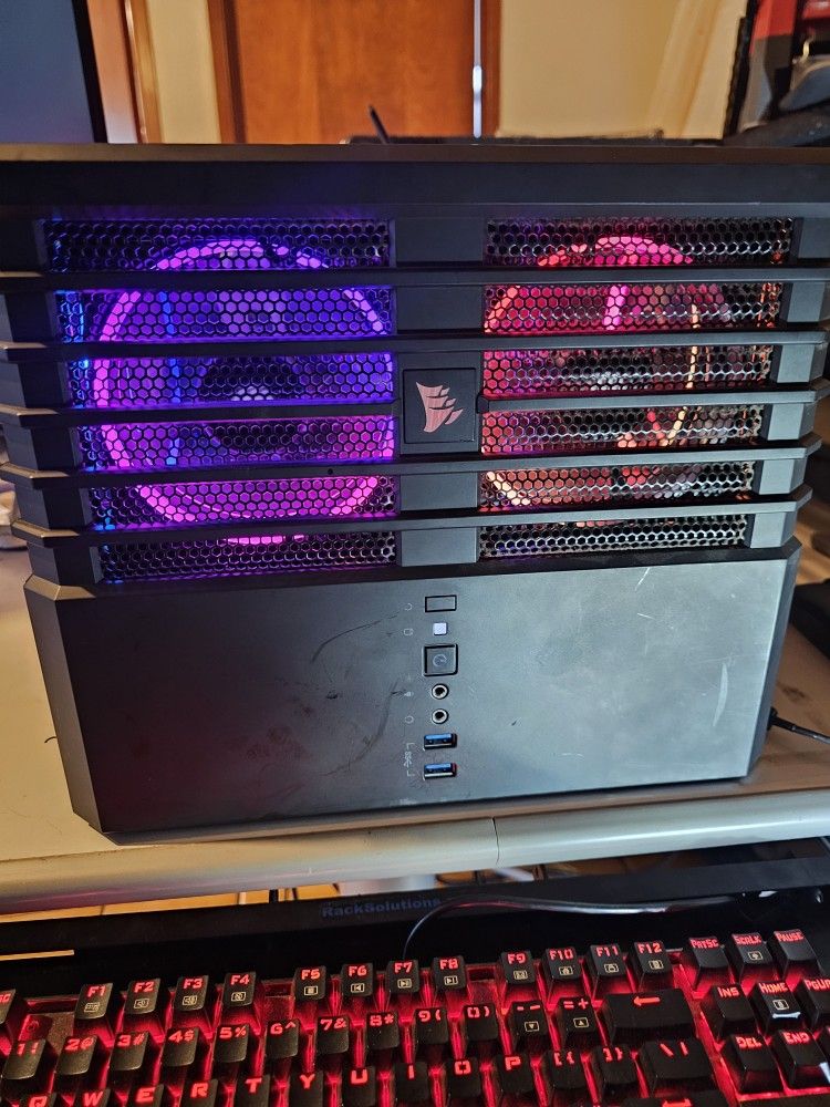 Corsair Gaming PC. i7-3.0GHz CPU 9TH-Gen 16GB Ram 512GB SSD+1TB HDD GPU: GTX 8GB.