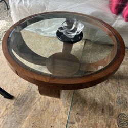 Brown Laquer Table Set