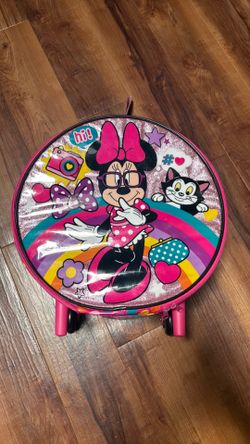 Disney Minnie Mouse Rare Circle Carry On Suit Case