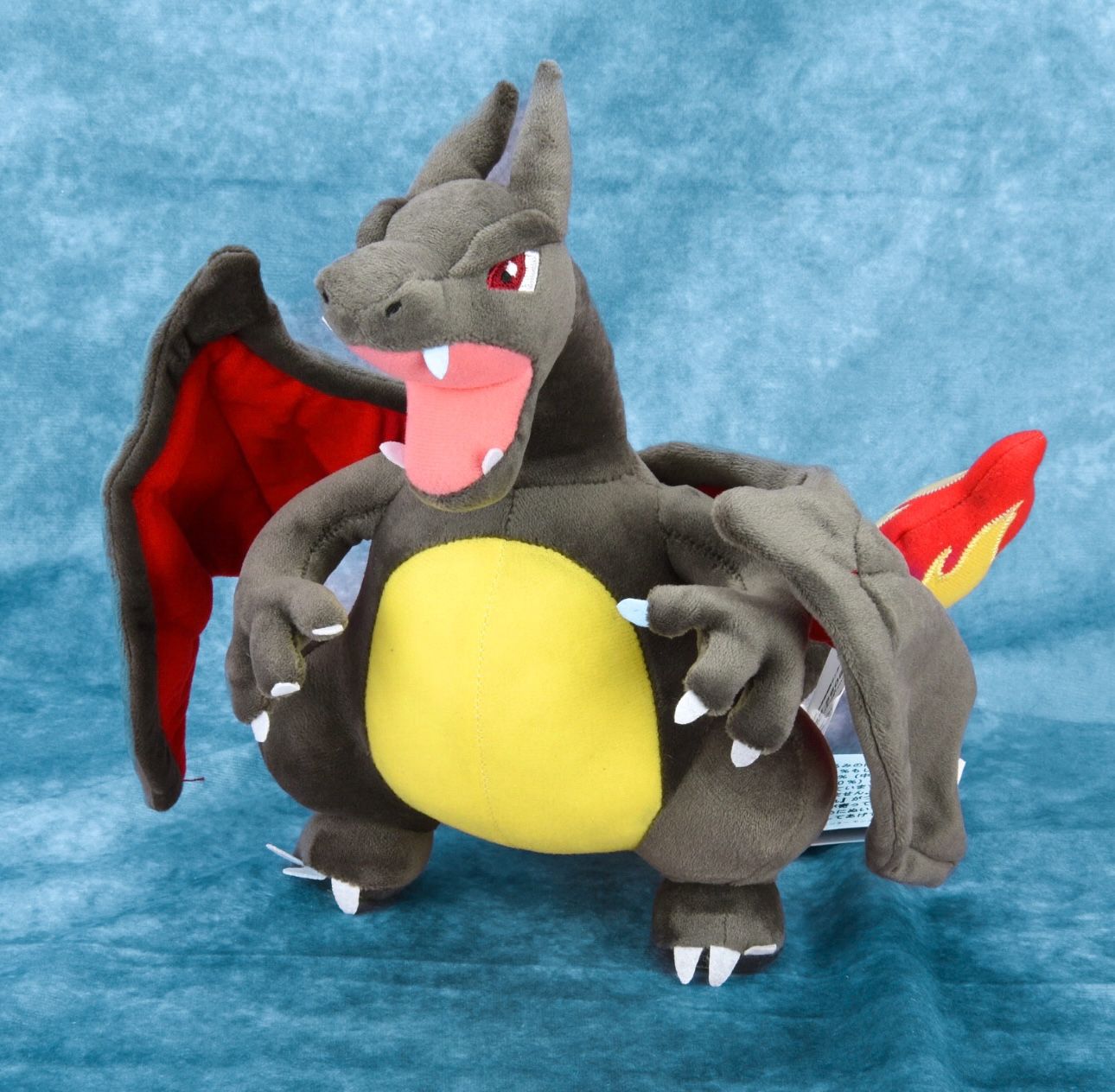 Pokémon 8” Shiny Black Charizard Plush Toy – Soft Stuffed
