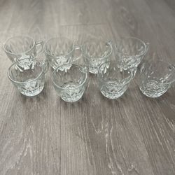 Glass Teacups - Set Of 8