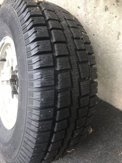 Set of 2 winter tires and rims from Toyota 4Runner suv