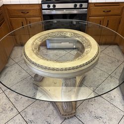 Glass Round Table $140