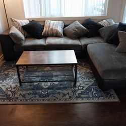 Brand New Couch One Day Old Brand New Rug And Really Nice Wooden Coffee Table