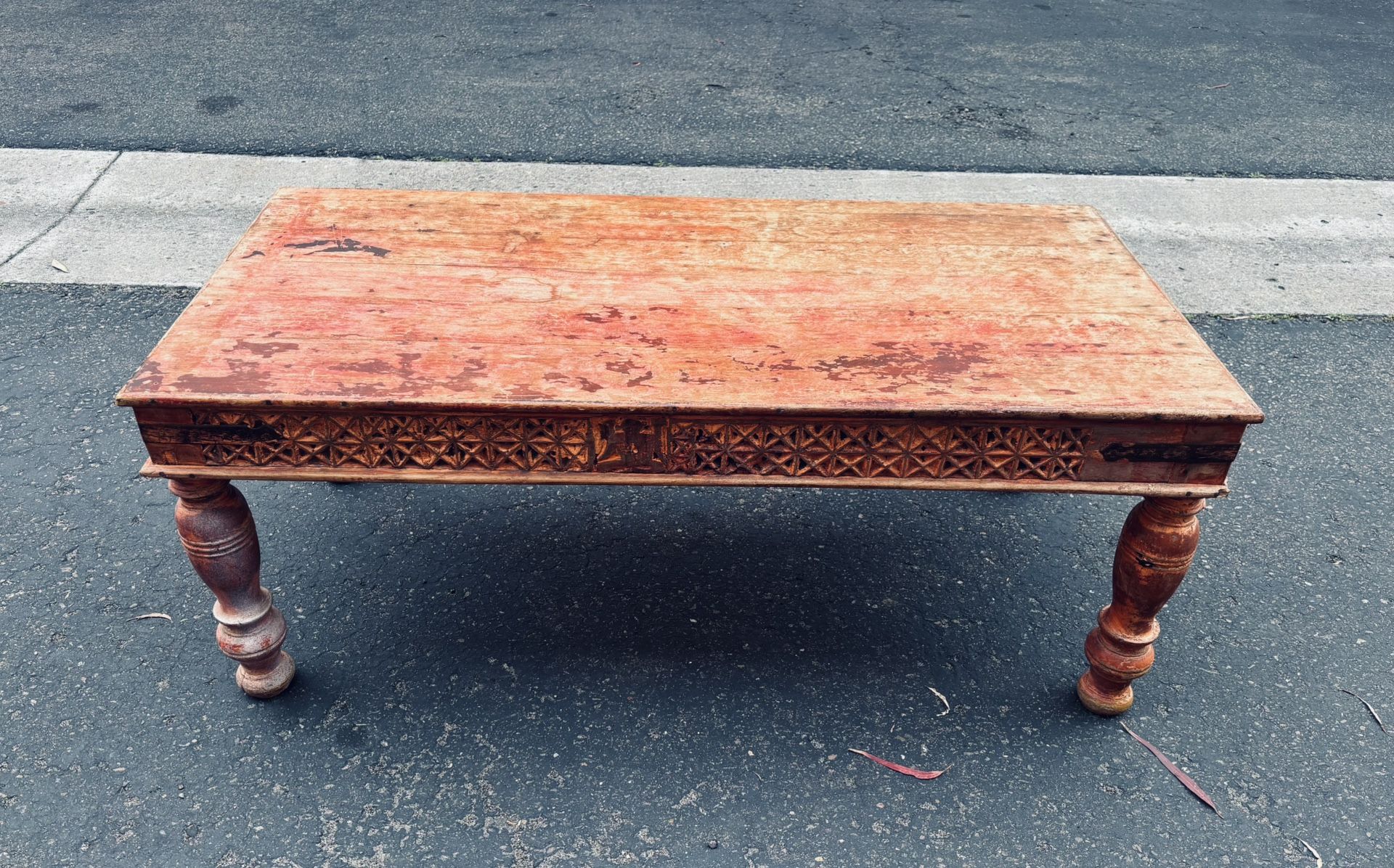 Hand Carved Coffee Table