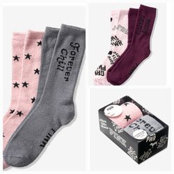 New Victoria Secret Pink Socks Gift Sets $15 Each 