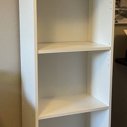 Tall White Bookcase