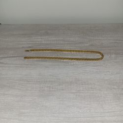 22 in 18k Gold Plated Chain