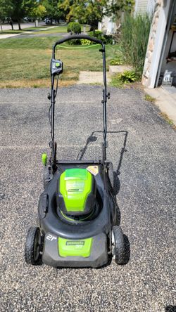 Greenworks 21" 80v electric lawnmower