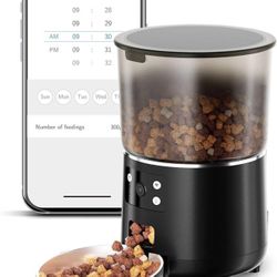 Automatic Pet Feeder with Camera, 4L Capacity, App Remote Control – Brand New in unopened box