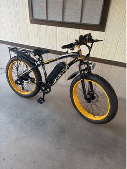 New electric fat tire bike